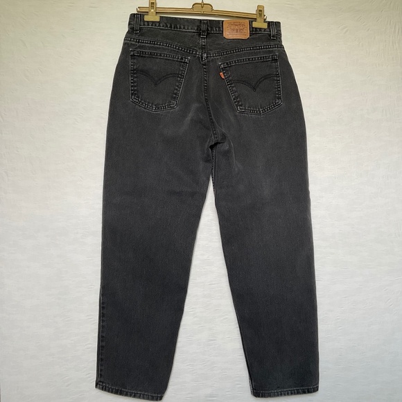 Levi’s Mens Vintage Orange Tab Black 100% Cotton Denim Jeans Relaxed Fit 34 x 30 - Picture 1 of 13